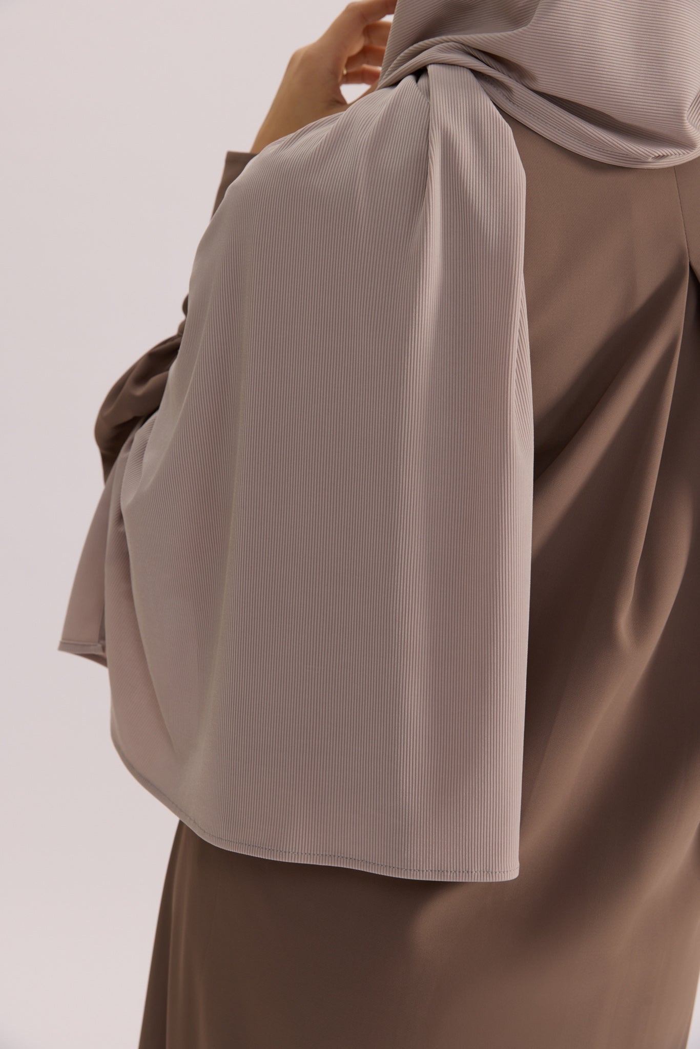 Schal aus Jersey mit Air Rib-Muster